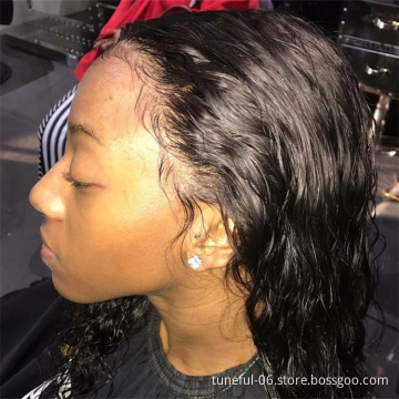 Wholesale 13X4 13x6 Virgin Cuticle Aligned Swiss Lace Frontal Wig Unprocessed Mink Raw Brazilian 100% Human Hair Lace Front Wig
